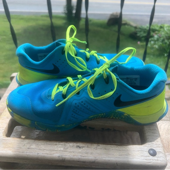 Women's Nike Metcon 2 Amp Blue/Volt 843972-400 Training Athletic Shoes Sz 9M - Picture 7 of 11